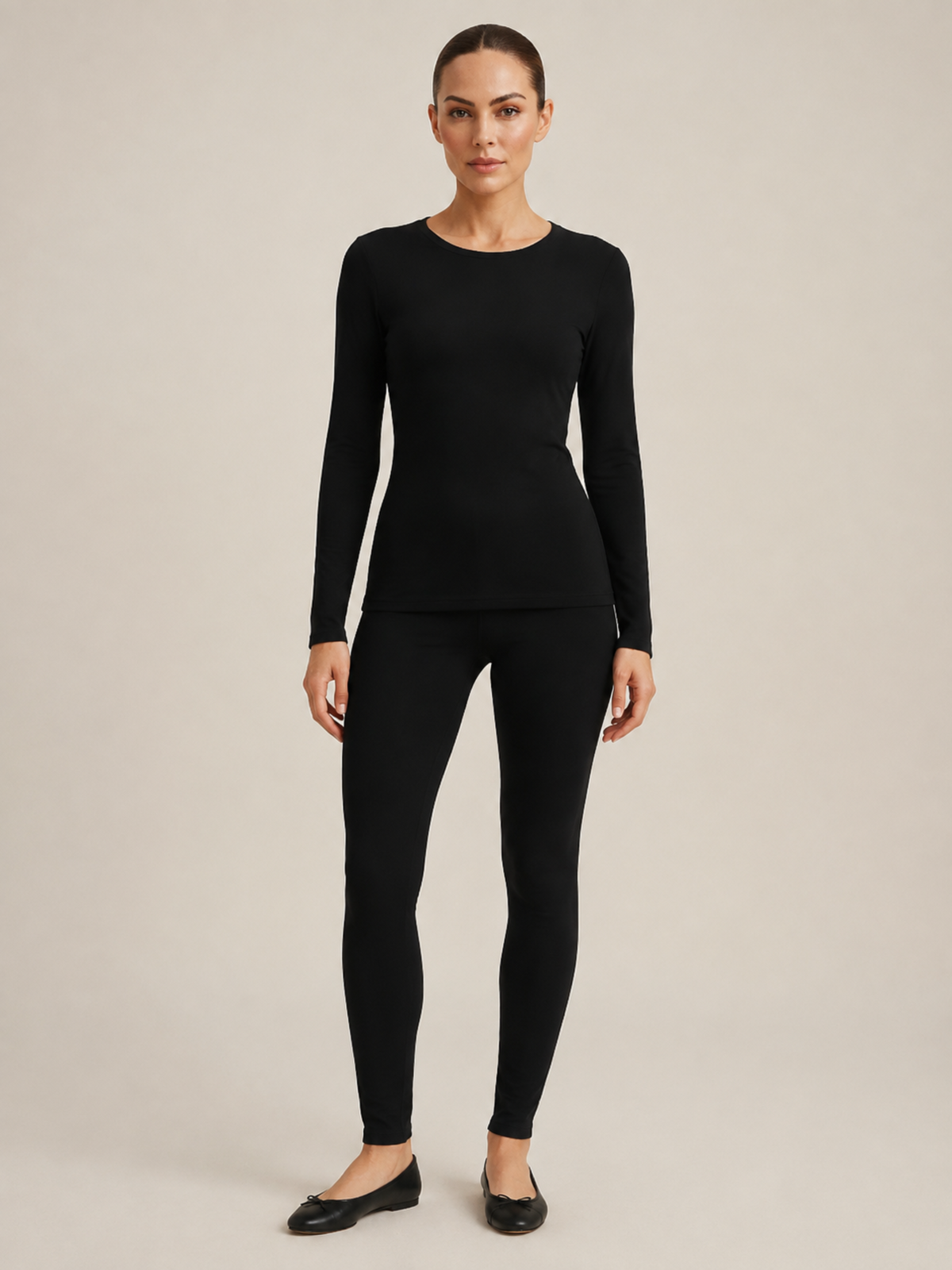 Ensemble Sous-Vêtements Thermiques en Laine Mérinos Femme