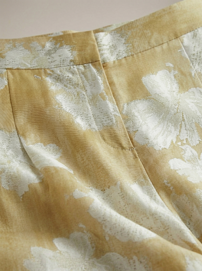Ruœgy Pantalon Fleuri Imprimé Femme