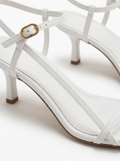 Ruœgy Sandales Cuir à Brides Talon Femme