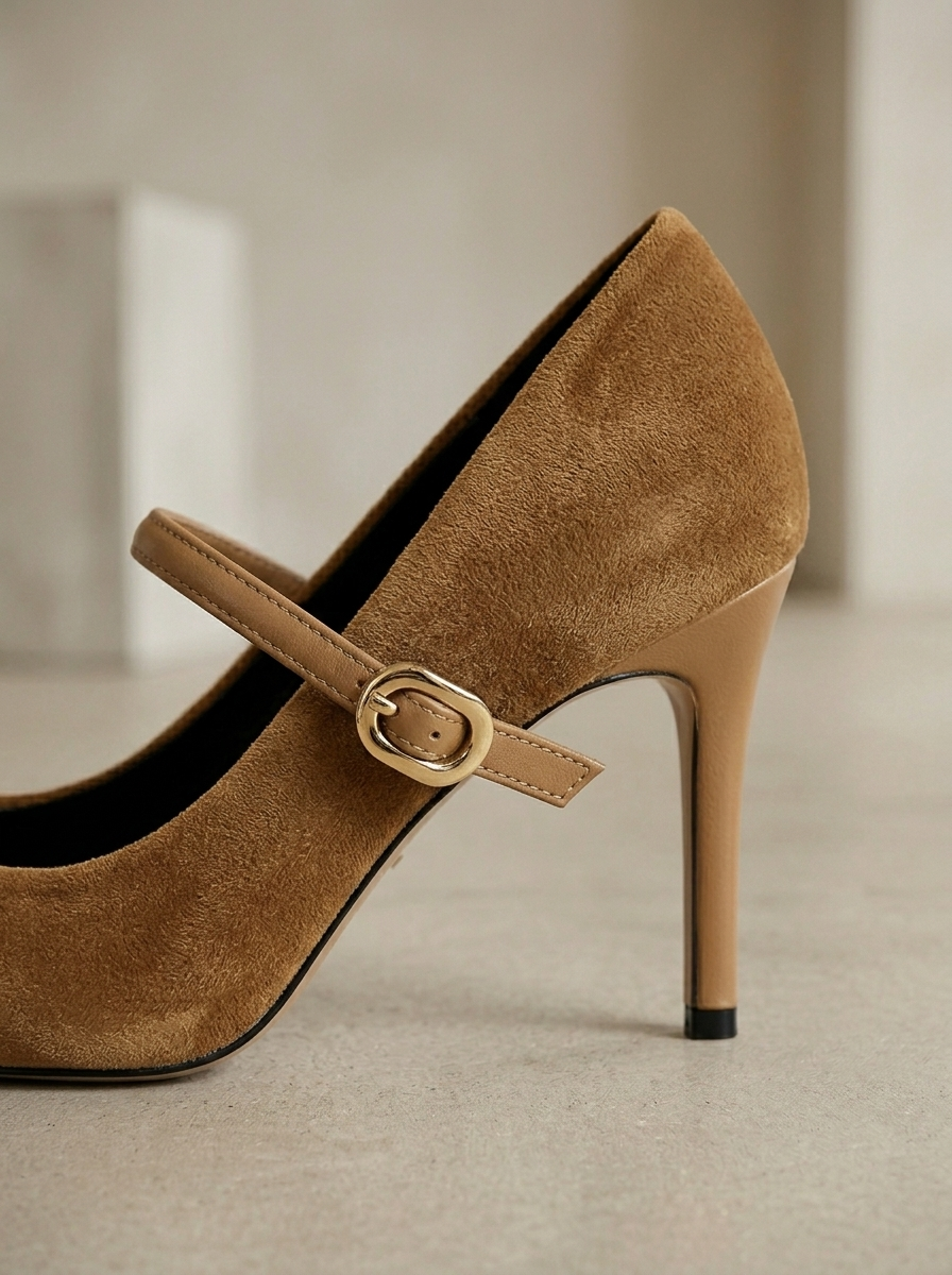 Ruœgy Talons Pointus en Faux Suède Femme