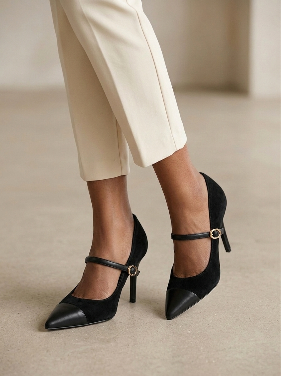 Ruœgy Talons Pointus en Faux Suède Femme