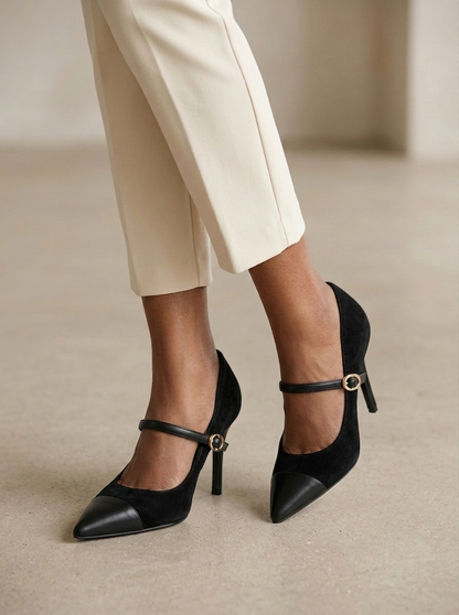Ruœgy Talons Pointus en Faux Suède Femme