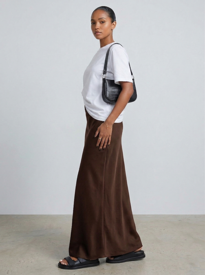 Ruœgy Jupe Satin Maxi Femme