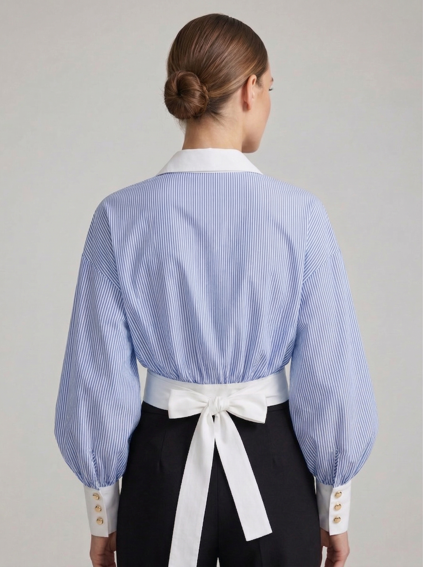 Ruœgy Chemise Rayée Ceinturée Femme