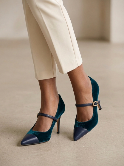 Ruœgy Talons Pointus en Faux Suède Femme