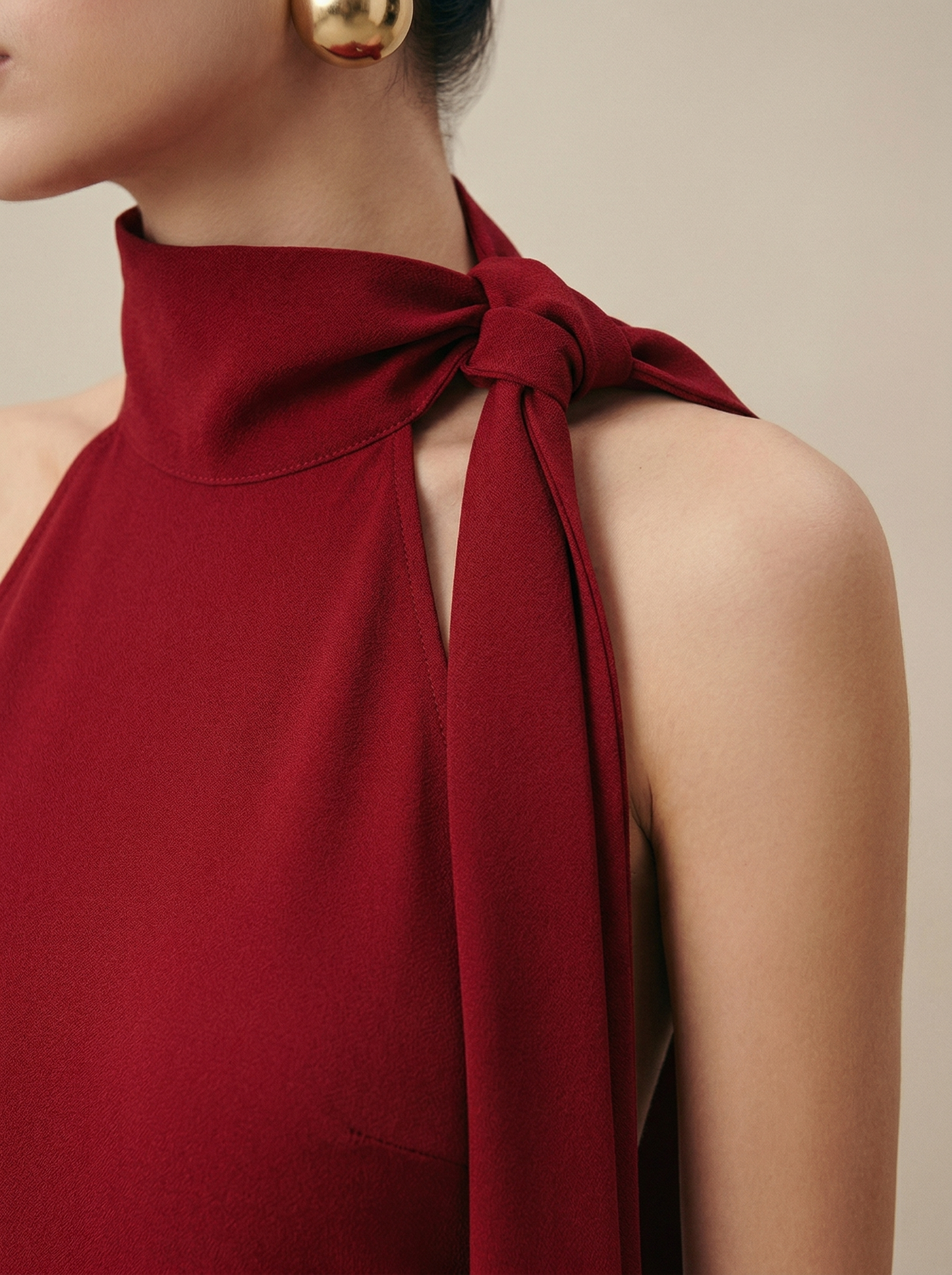 Ruœgy Robe Satin Dos Nu Longue Femme