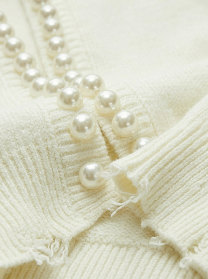 Ruœgy Cardigan à Bordure En Perles Femme