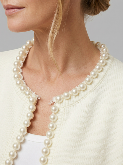 Ruœgy Cardigan à Bordure En Perles Femme