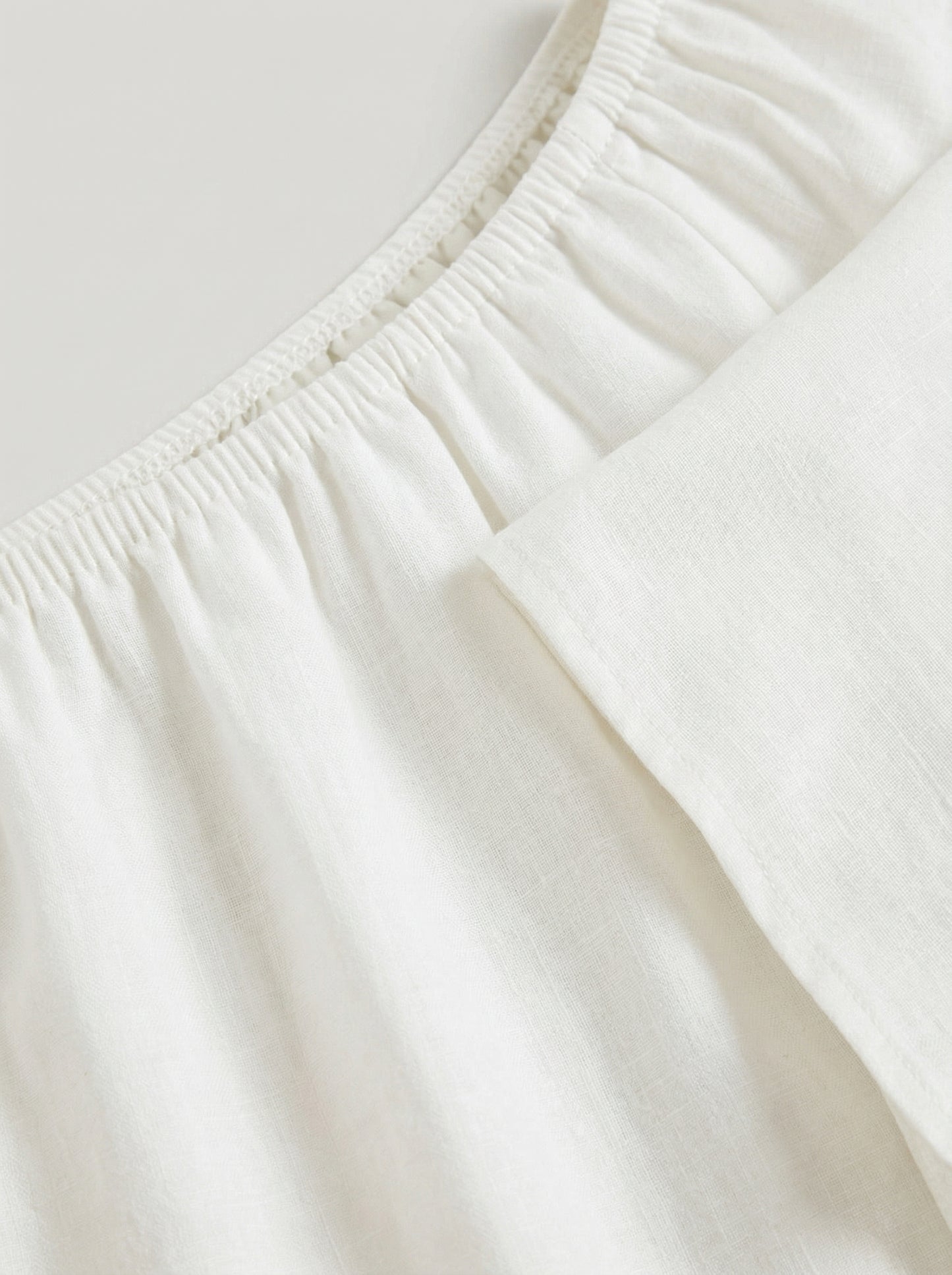 Ruœgy Robe Courte En Lin à Épaules Dénudées Femme