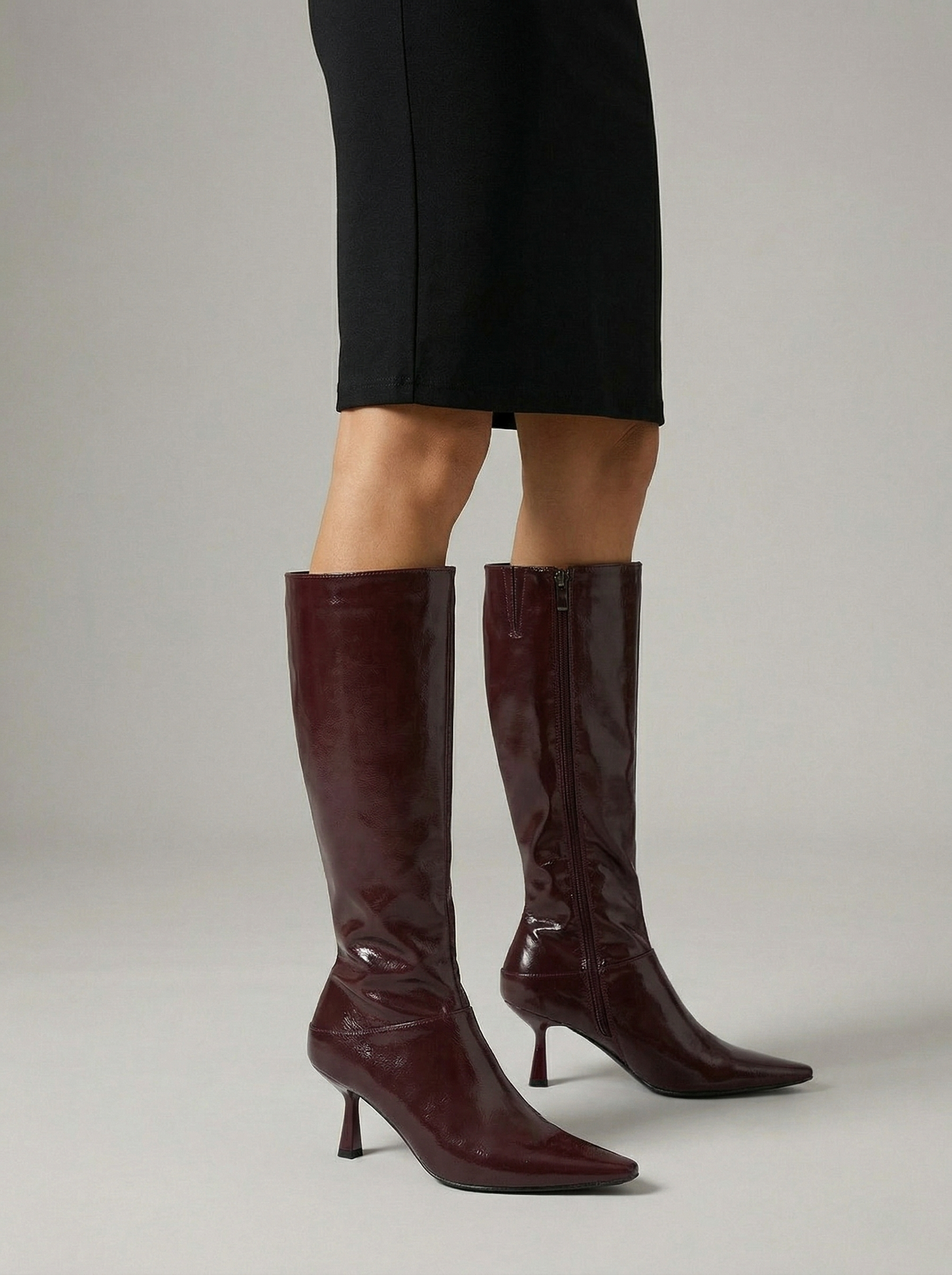 Ruœgy Bottes Talon Hautes Bout Pointu Femme