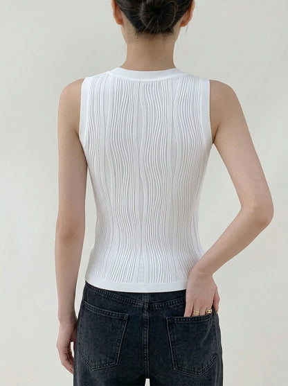 Ruœgy Débardeur à Texture Ondulée Femme