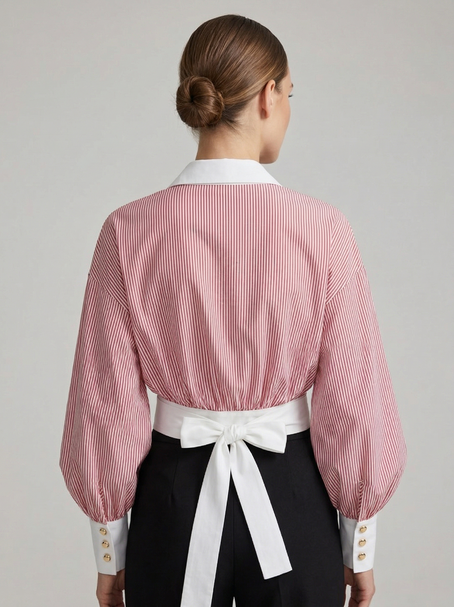 Ruœgy Chemise Rayée Ceinturée Femme