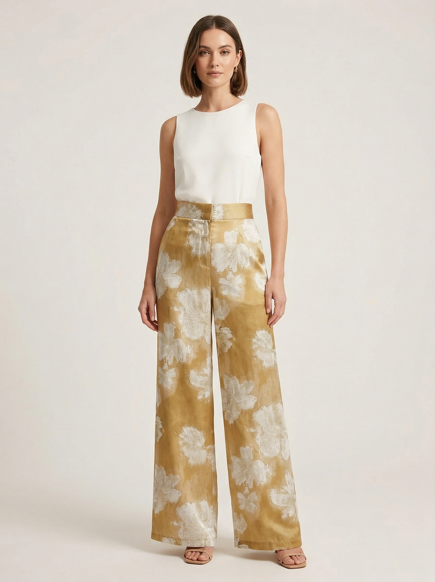 Ruœgy Pantalon Fleuri Imprimé Femme