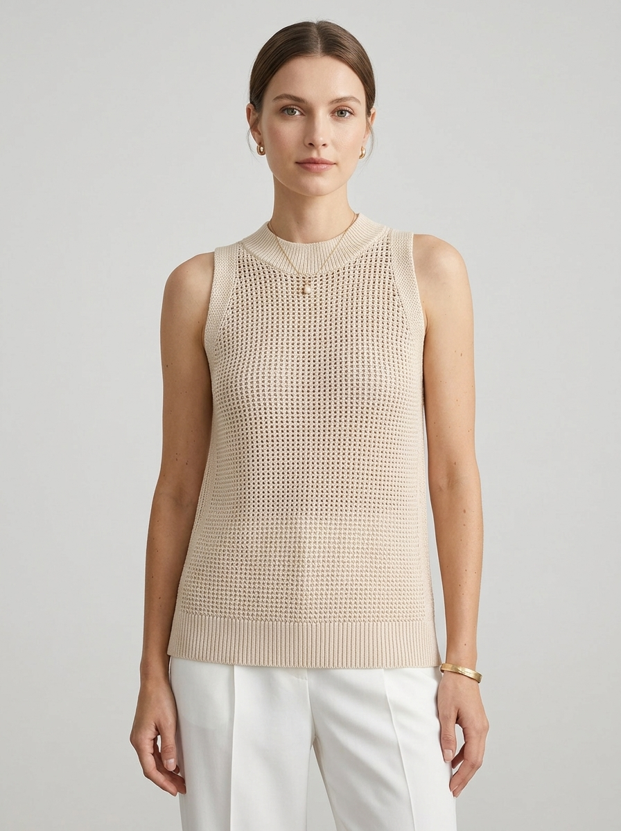 Ruœgy Haut En Tricot Sans Manches Femme