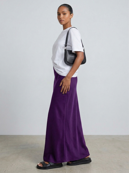 Ruœgy Jupe Satin Maxi Femme