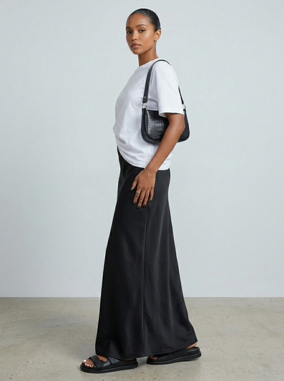 Ruœgy Jupe Satin Maxi Femme