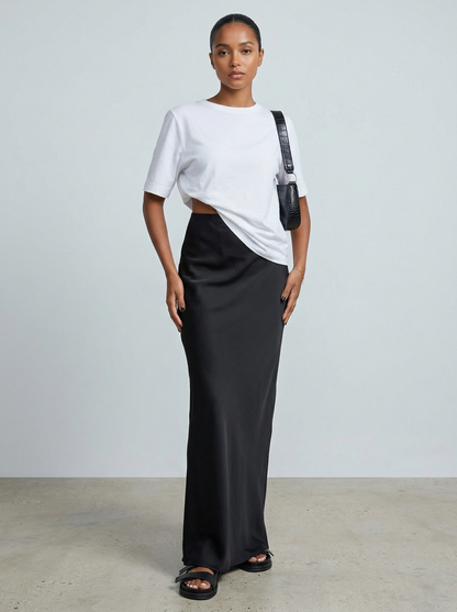 Ruœgy Jupe Satin Maxi Femme