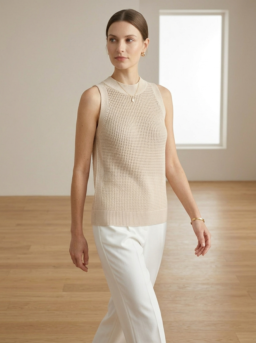 Ruœgy Haut En Tricot Sans Manches Femme