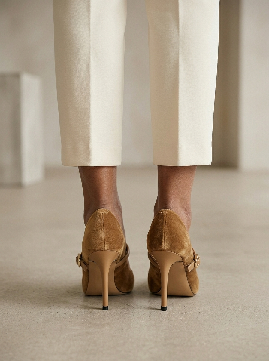 Ruœgy Talons Pointus en Faux Suède Femme