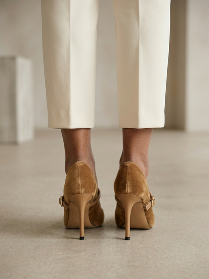 Ruœgy Talons Pointus en Faux Suède Femme