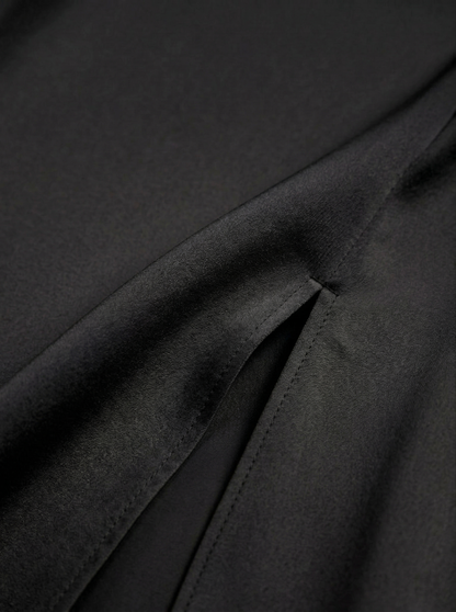 Ruœgy Robe Satinée Longue Asymétrique Femme