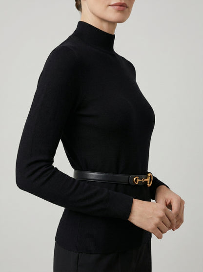 Ruœgy Ceinture Fine à Boucle Mors Femme