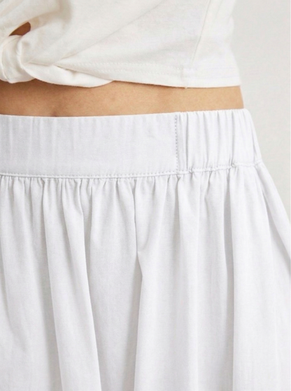 Ruœgy Jupe Longue En Coton Avec Poches Femme