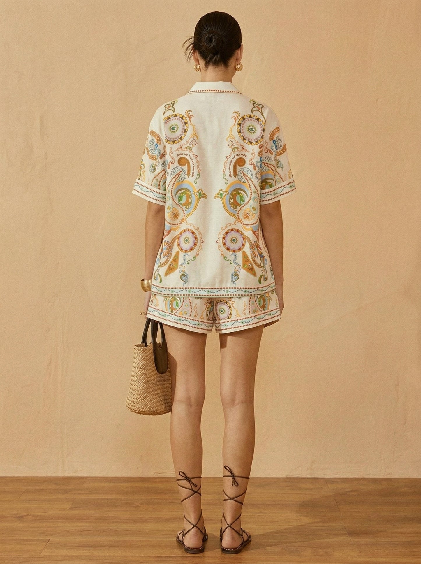 Ruœgy Ensemble Short Et Polo Imprimé Femme