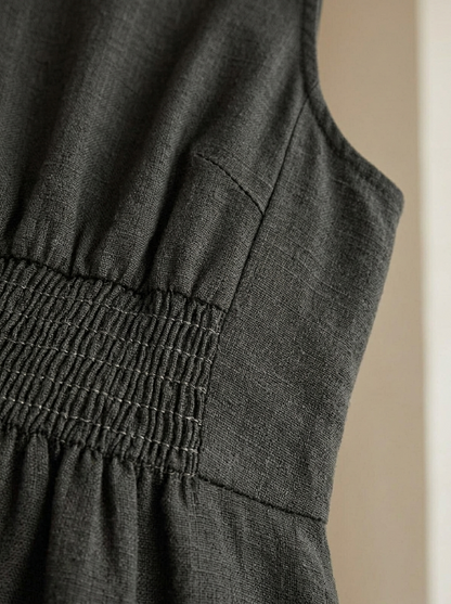 Ruœgy Robe Longue Sans Manches Femme