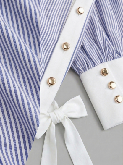 Ruœgy Chemise Rayée Ceinturée Femme