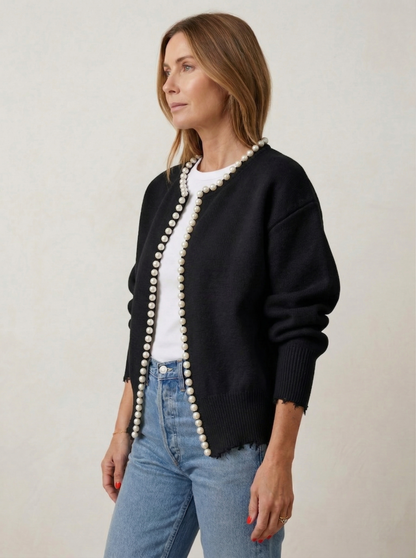 Ruœgy Cardigan à Bordure En Perles Femme