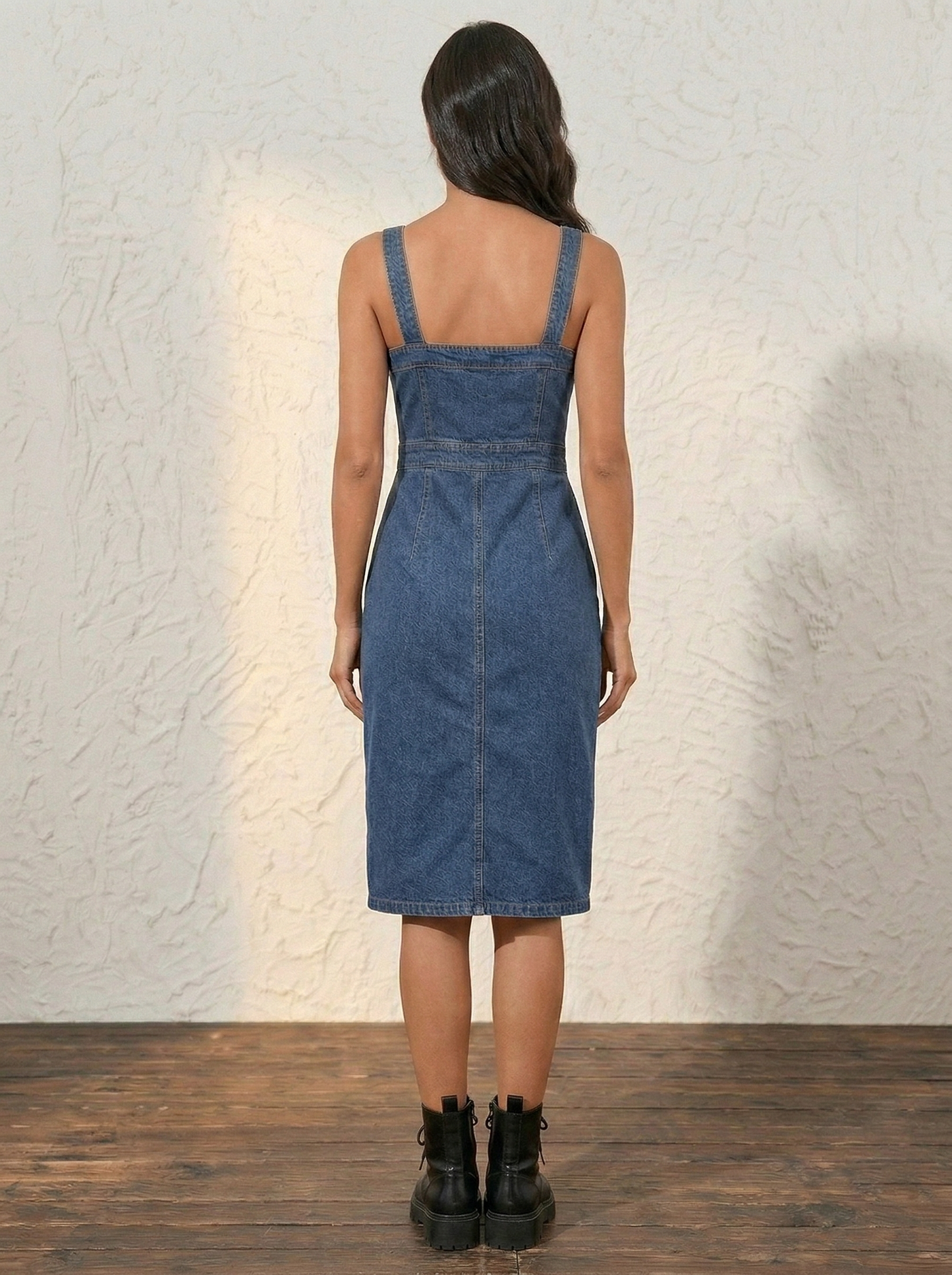 Ruœgy Robe En Jean Sans Manches Femme