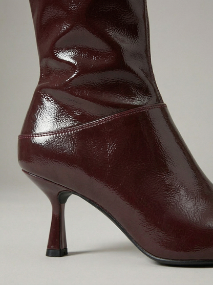 Ruœgy Bottes Talon Hautes Bout Pointu Femme