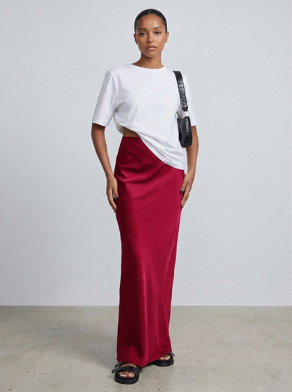 Ruœgy Jupe Satin Maxi Femme