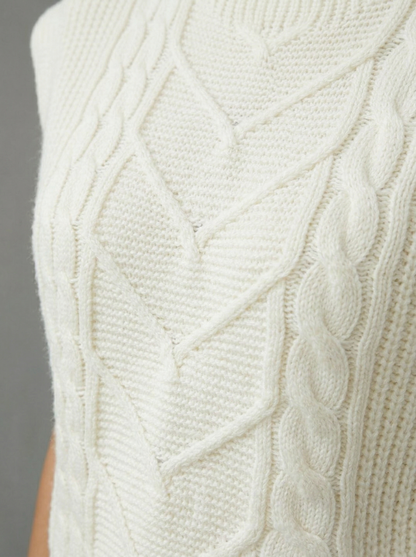 Ruœgy Pull Sans Manches Maille Femme