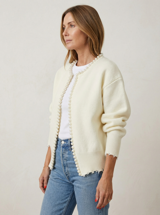 Ruœgy Cardigan à Bordure En Perles Femme