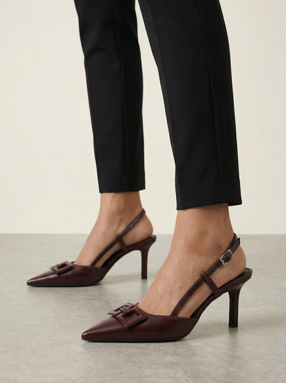 Ruœgy Talons Bride Arrière Bout Pointu Femme