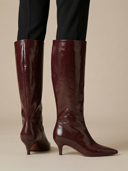 Ruœgy Bottes Hautes Bout Pointu Femme