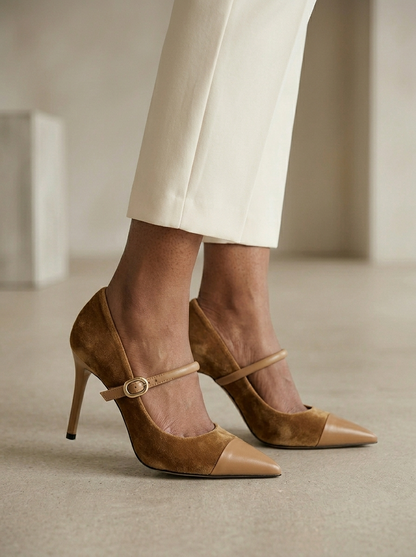 Ruœgy Talons Pointus en Faux Suède Femme