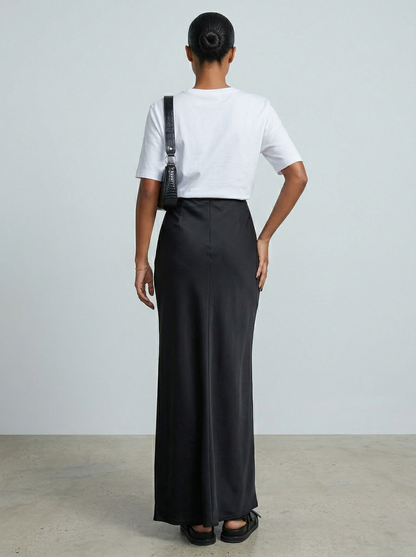 Ruœgy Jupe Satin Maxi Femme