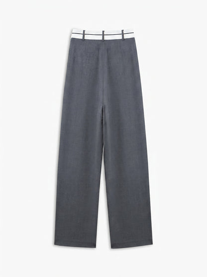 Ruœgy Pantalon Ample Asymétrique Femme