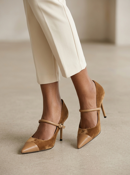 Ruœgy Talons Pointus en Faux Suède Femme