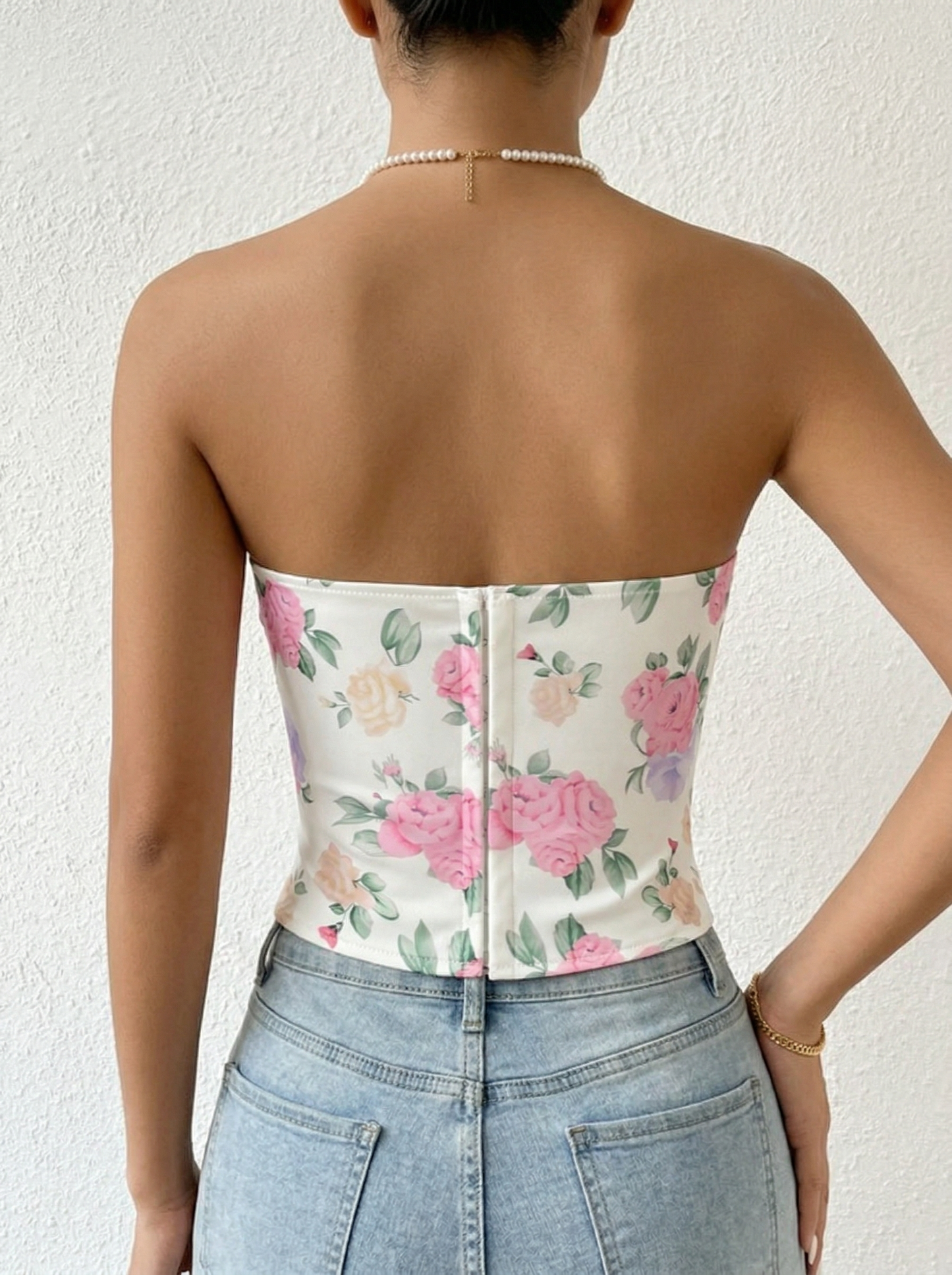 Ruœgy Bustier Court Rose Femme