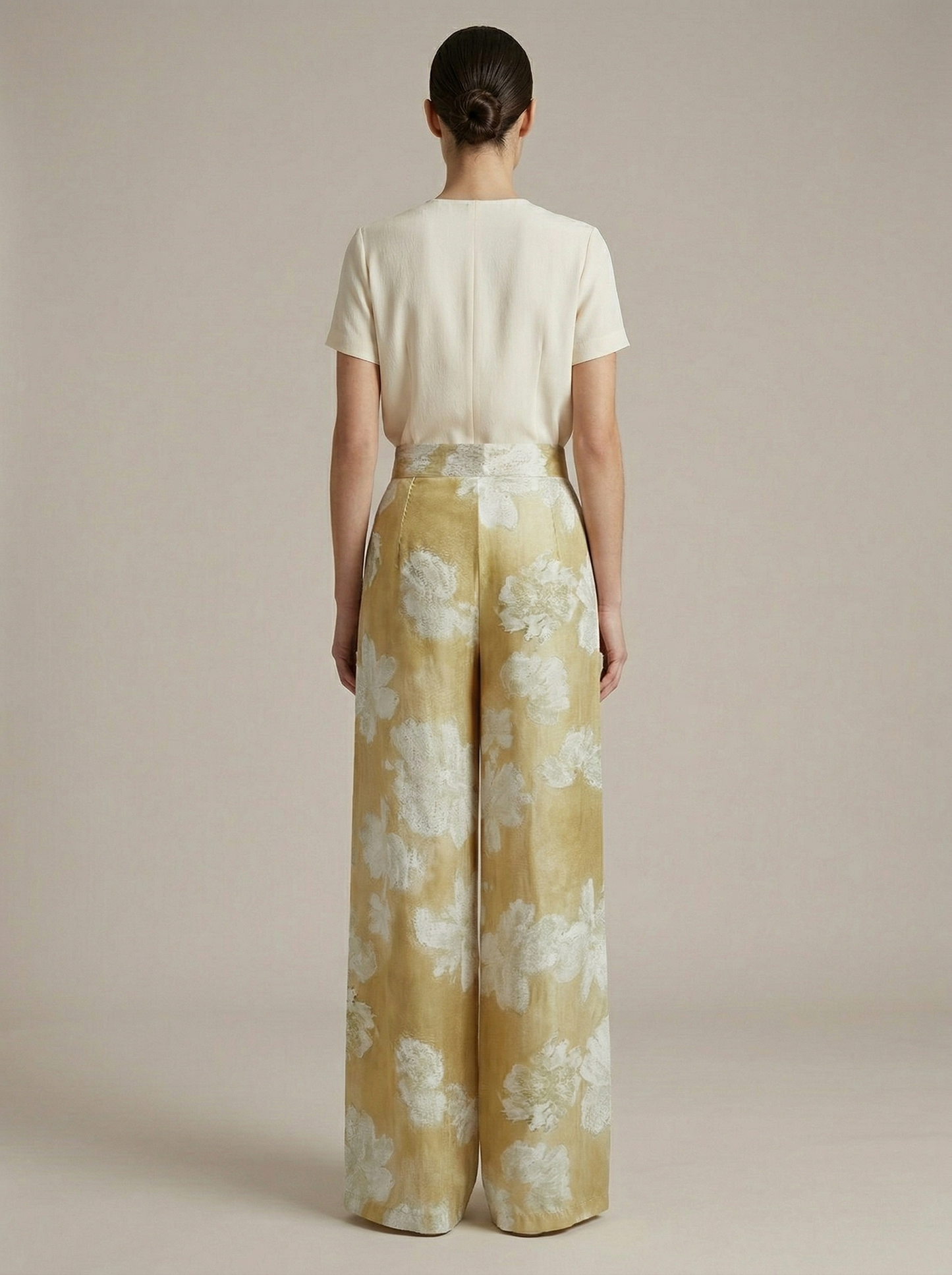 Ruœgy Pantalon Fleuri Imprimé Femme