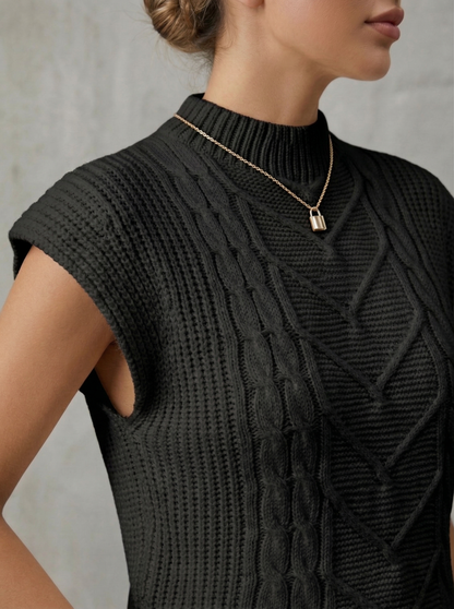 Ruœgy Pull Sans Manches Maille Femme
