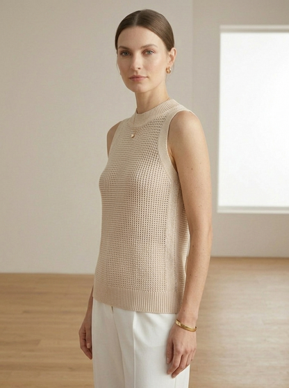 Ruœgy Haut En Tricot Sans Manches Femme