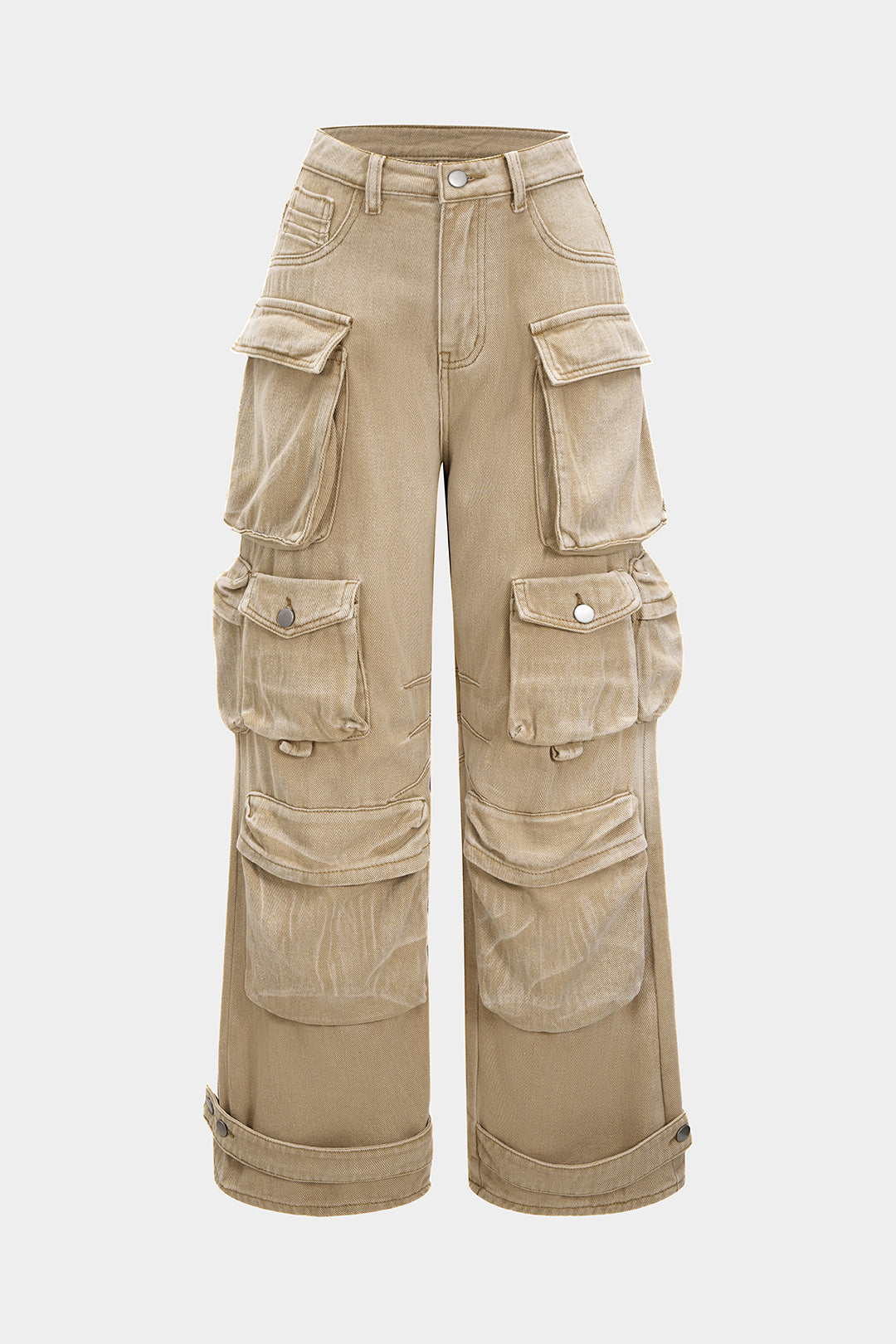 Jean Cargo Large Multipoches Femme