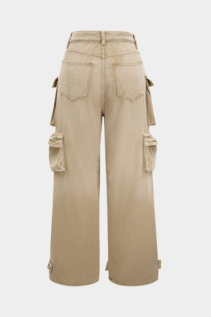Jean Cargo Large Multipoches Femme
