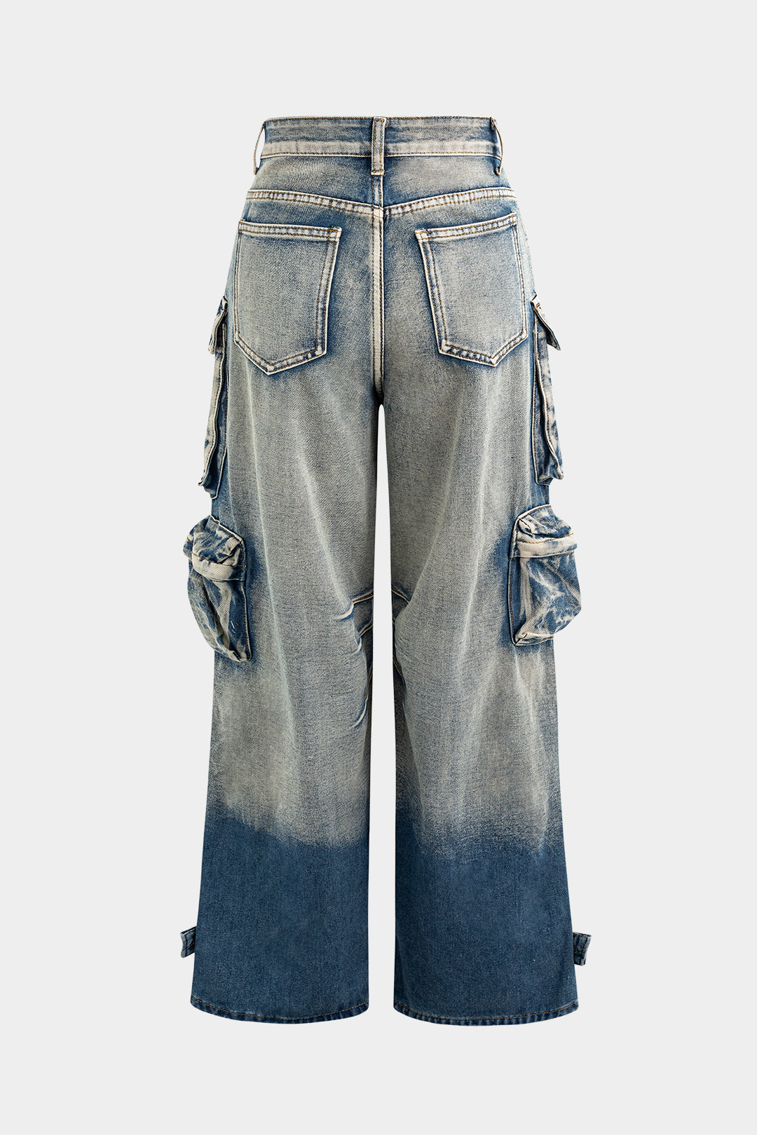 Jean Cargo Large Multipoches Femme