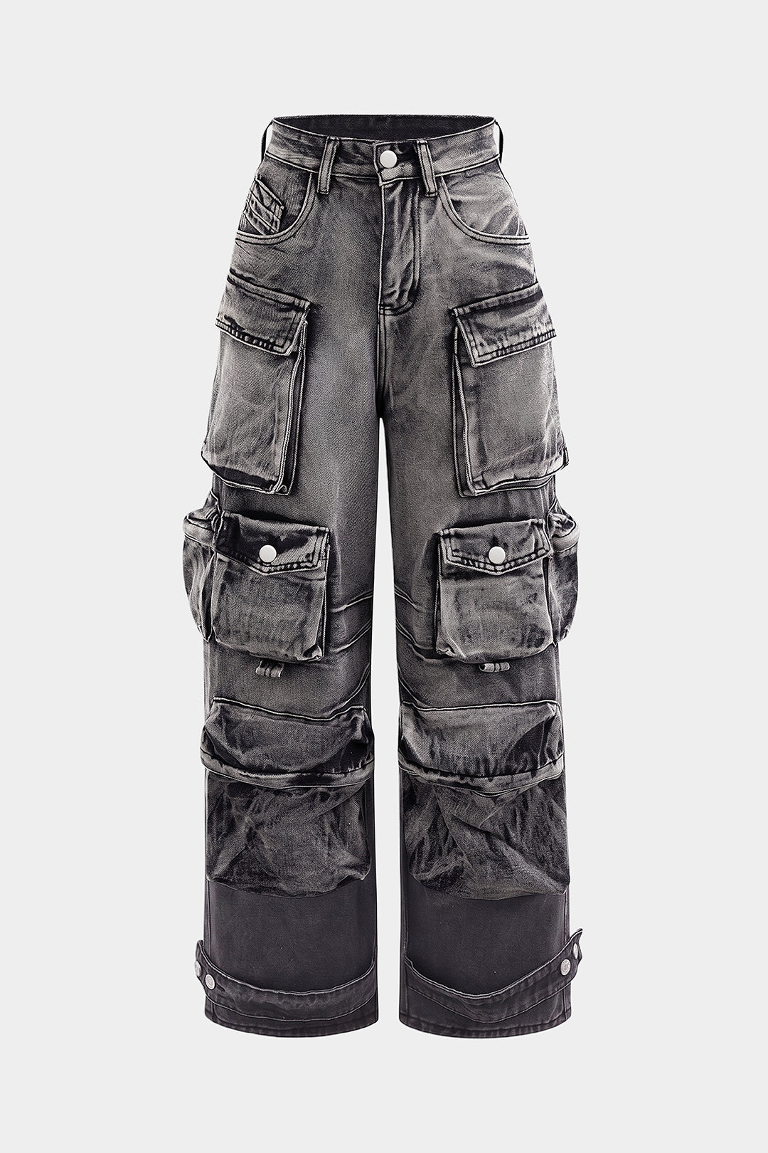 Jean Cargo Large Multipoches Femme